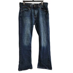 True Craft Mens Sz 32X30 Jeans Bootcut Relaxed Stretch Dark Wash